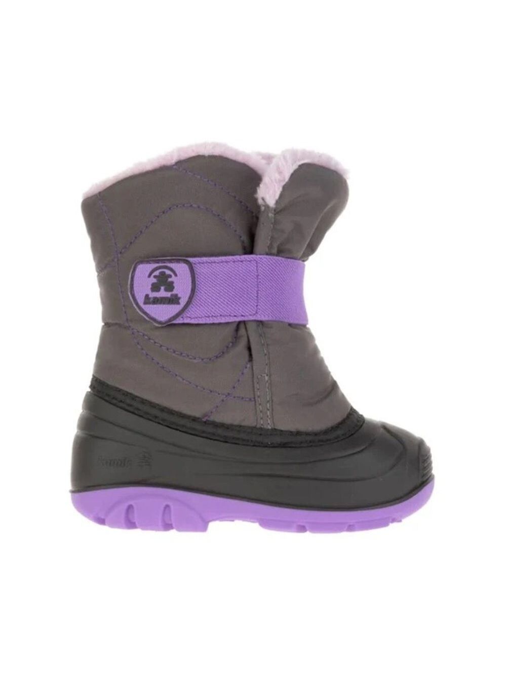 Size 9 Toddler Kamik Kids Snow Boots - Gray and Purple